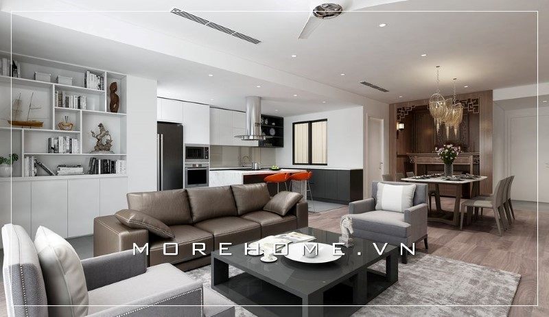Bộ sofa phòng khách bọc da mềm mại mang đến sự tinh tế, thoải mái và dễ chịu khi sử dụng.